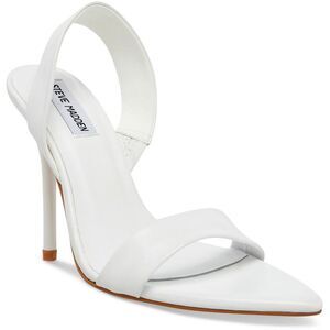 Steve Madden Womens BATALI White Pointed Toe Slingback Sandals Shoes NWT